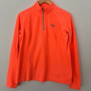The North Face Polartech Fleece 1/4 Zip Jacket Women’s Size M Medium Orange Gorp